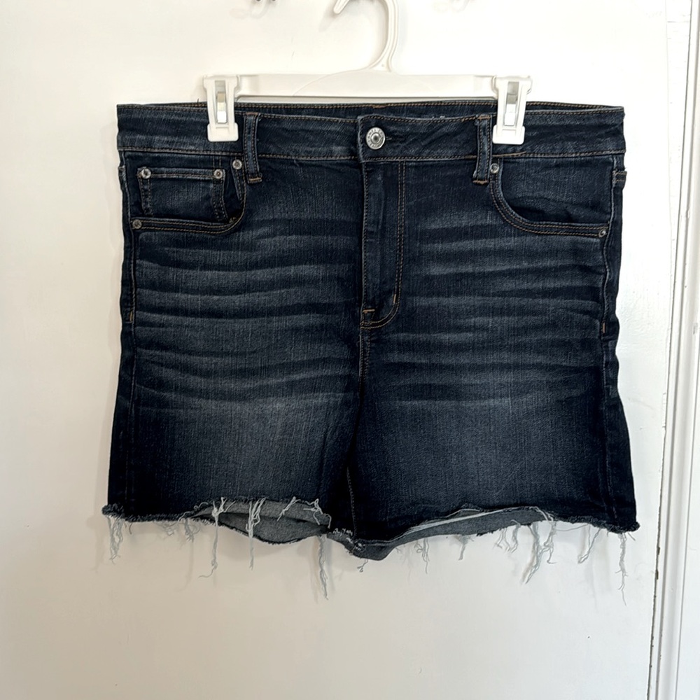 American Eagle Hi-Rise Midi Jean Shorts